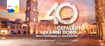 40&deg; Congresso nazionale SISC - Cefalee 50 anni dopo: dalla tradizione all'innovazione